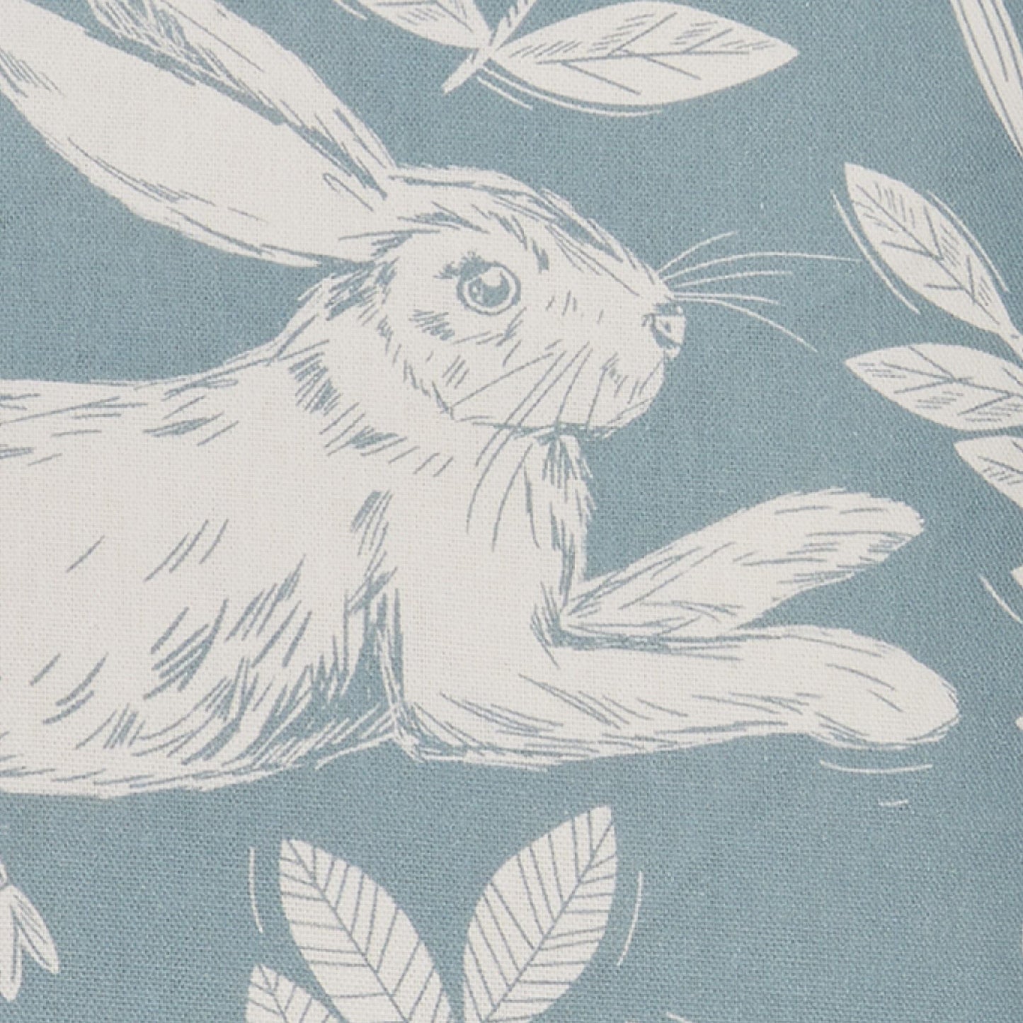 Spring Rabbit Outdoor Cushion in Duck Egg