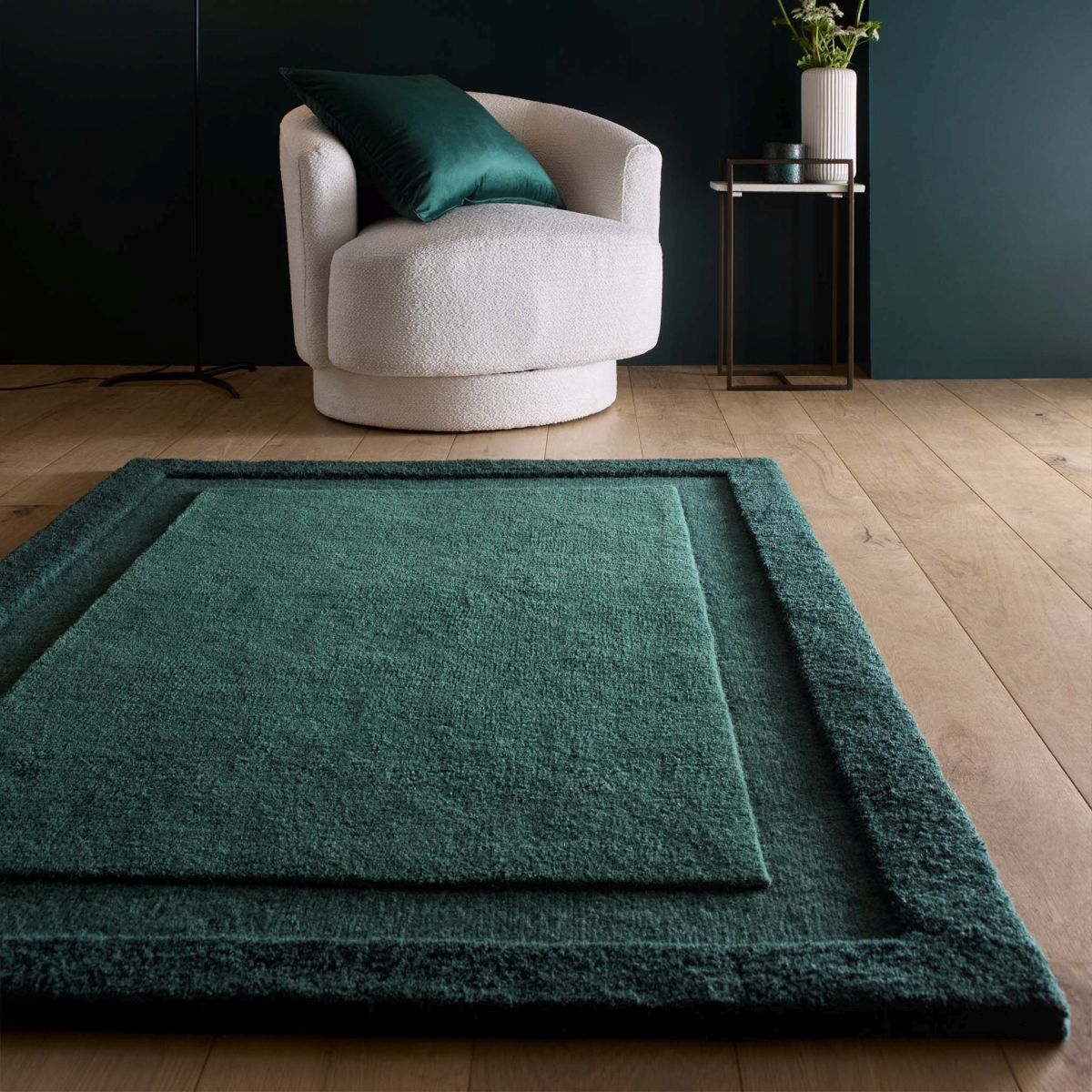 Origins Stacked Border Dark Green