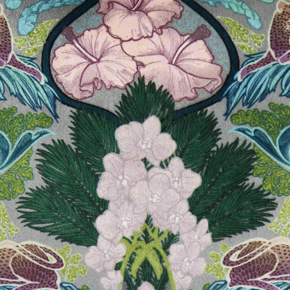 Suburban Jungle Cushion in Teal