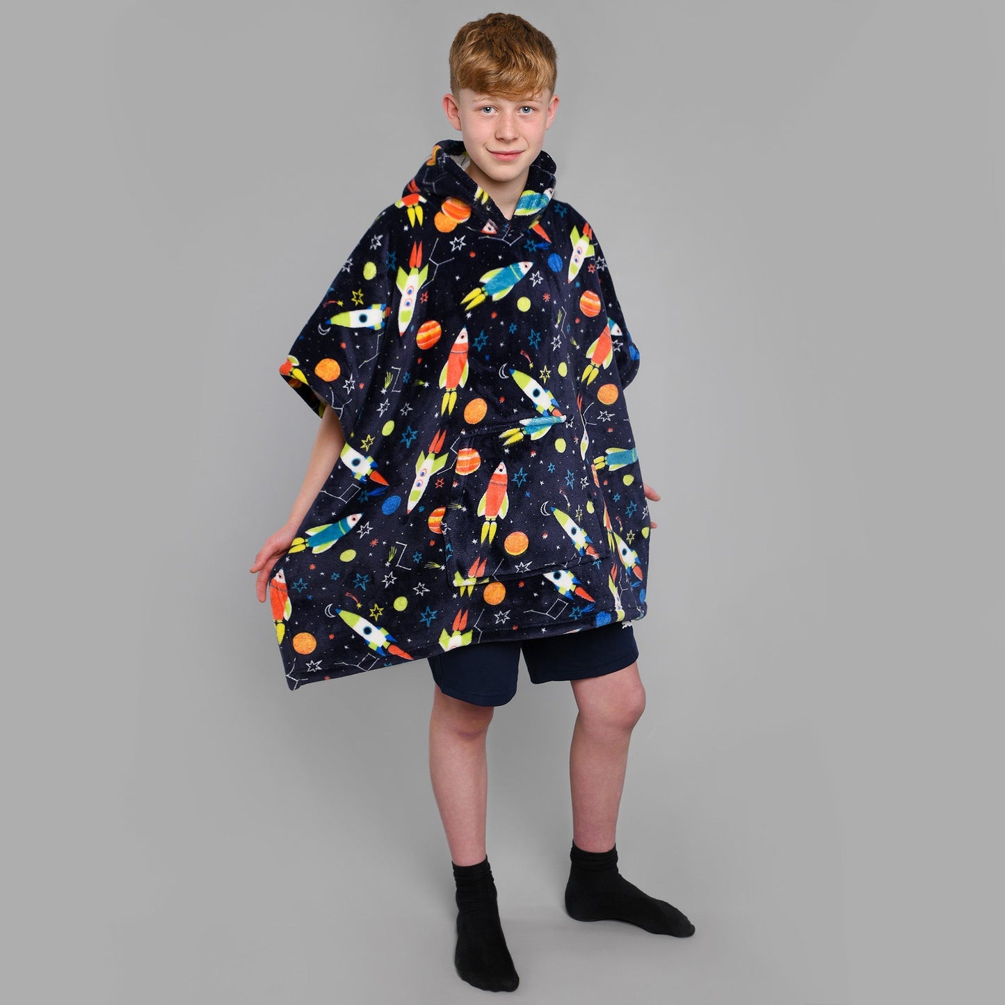 Supersonic Poncho in Blue 75 x 92.5cm