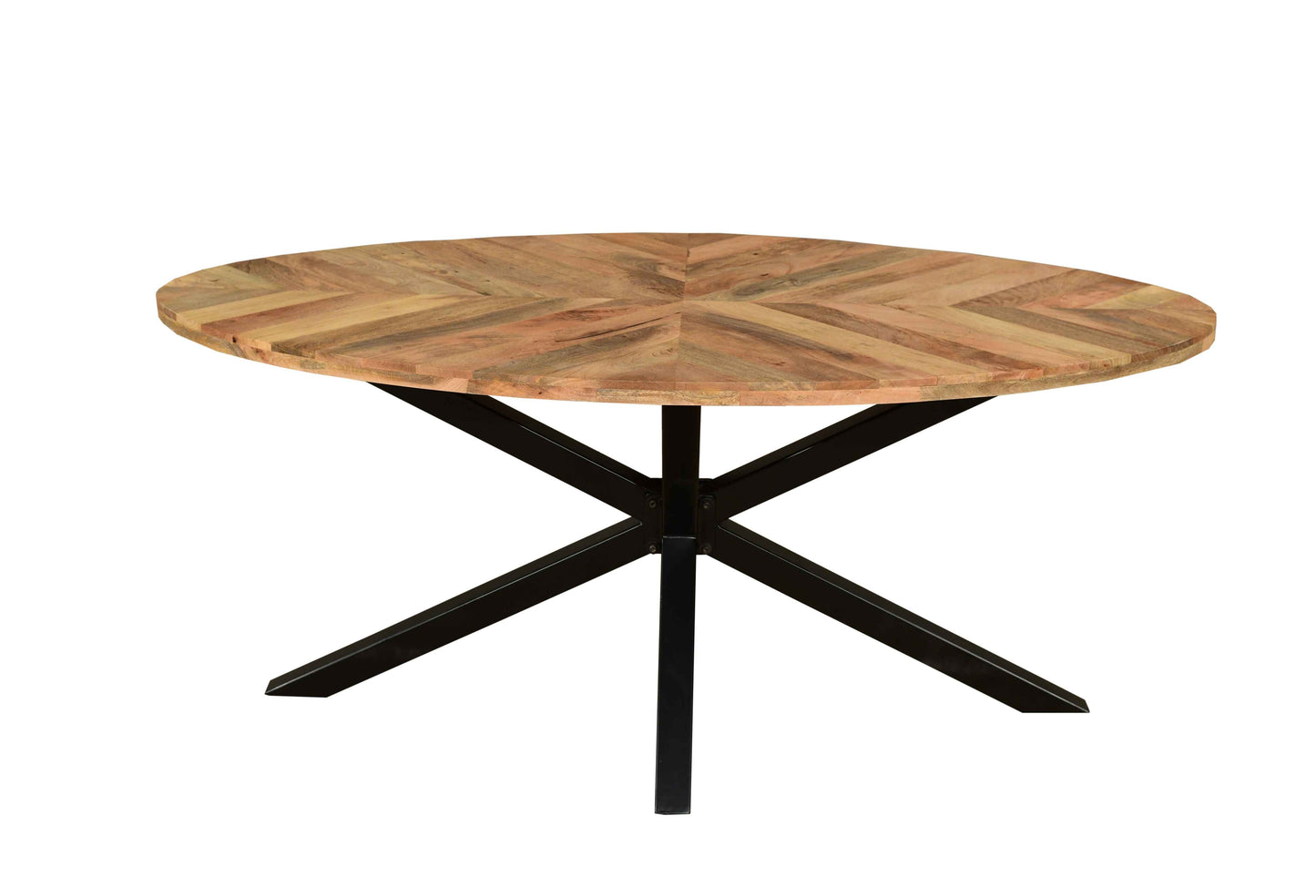 Sunburst Oval Table