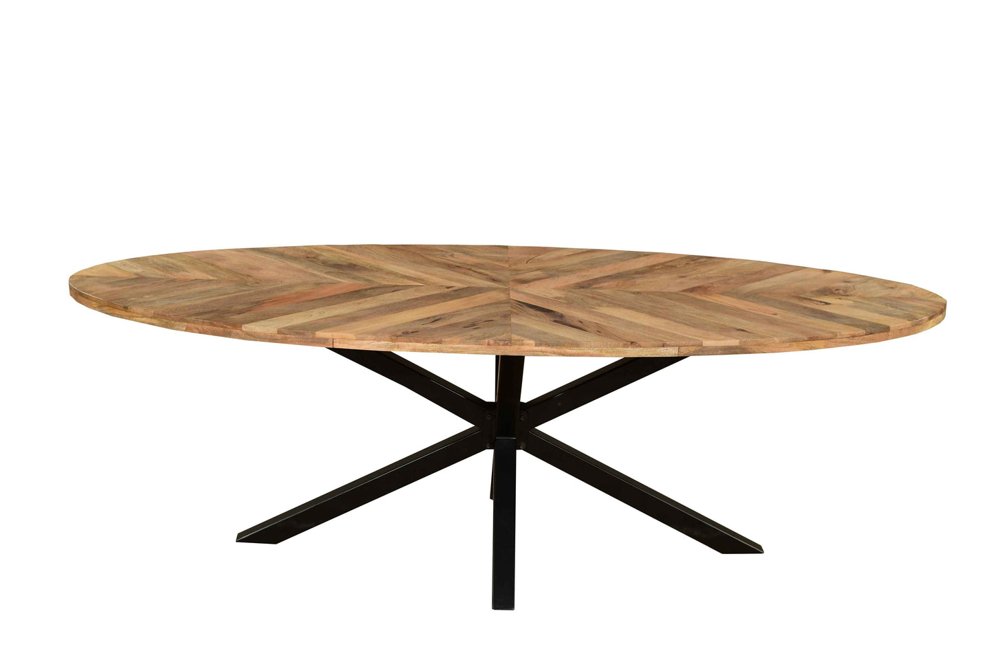 Sunburst Oval Table