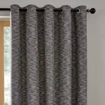 Talon Eyelet Curtains in Blue