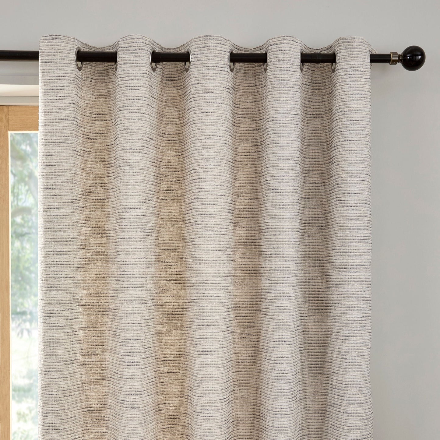 Talon Eyelet Curtains in Grey
