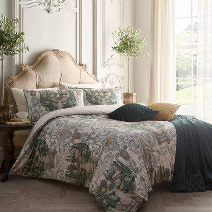 Tuscan Garden Duvet Cover Set in Green