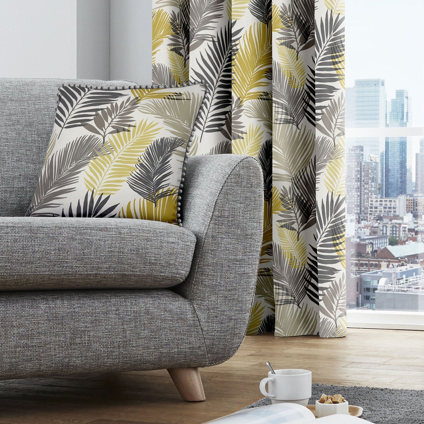 Tropical Cushion in Ochre