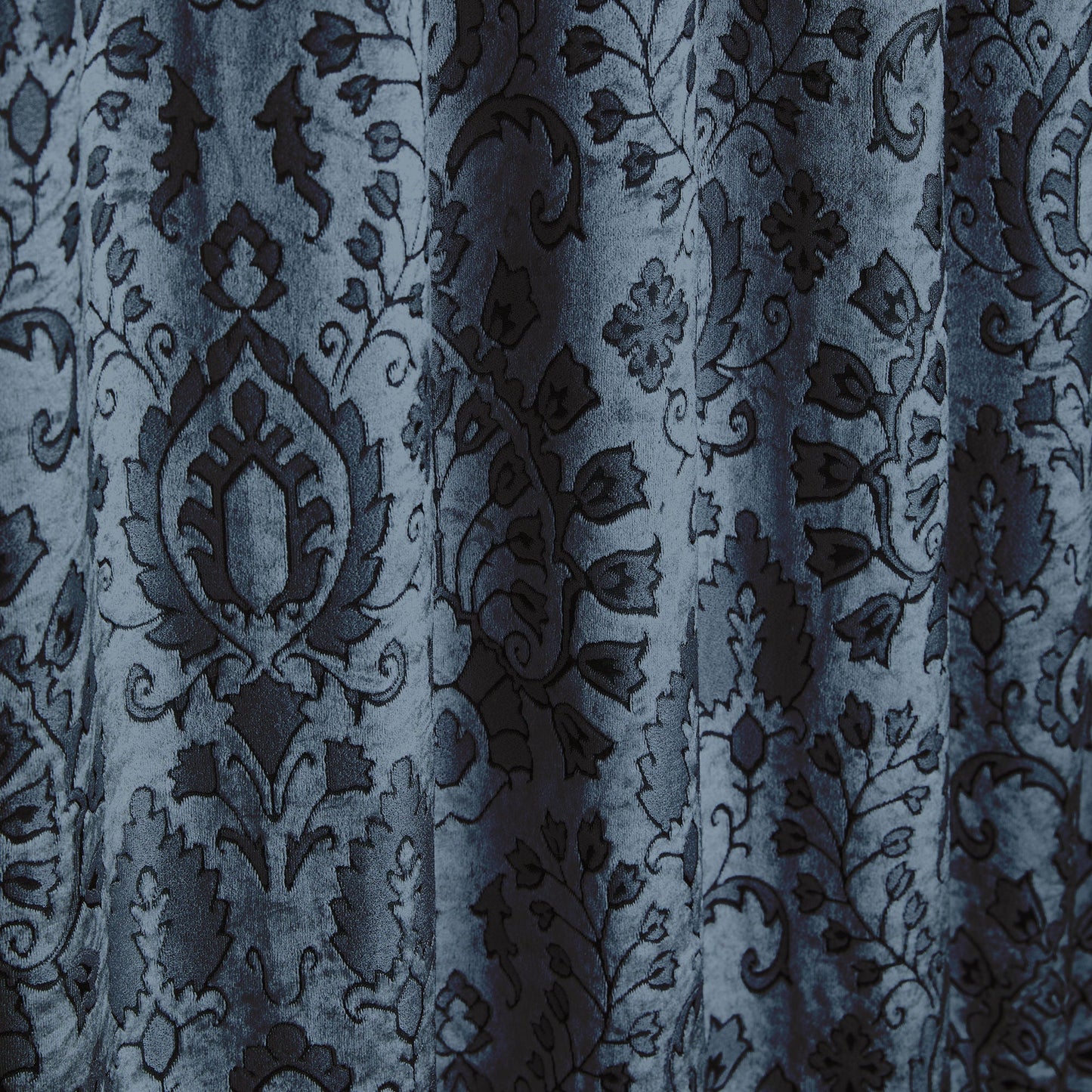 Trinity Pencil Pleat Curtains in Blue