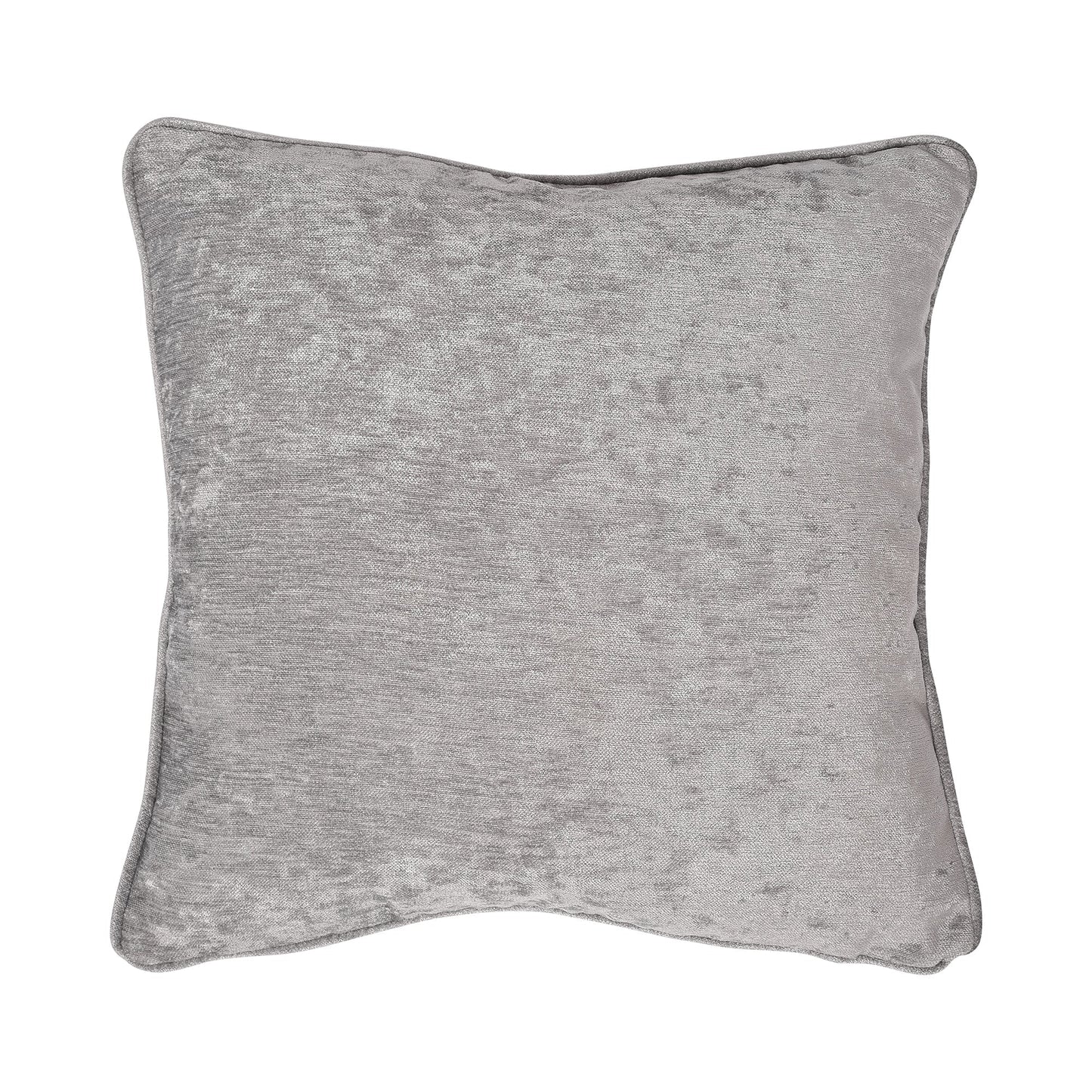 Textured Chenille Cushion in Grey