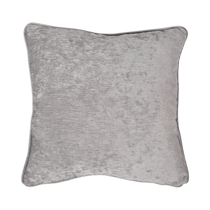 Textured Chenille Cushion in Grey