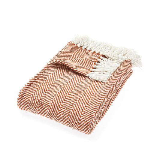 Hug Rug Woven Herringbone Rug Rust
