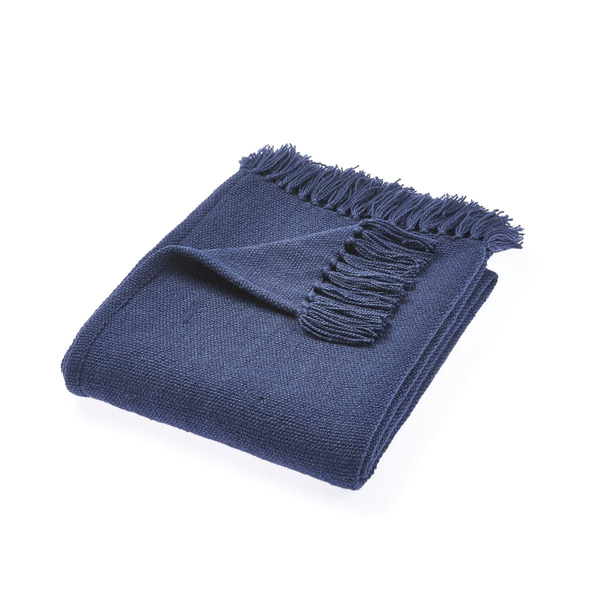 Hug Rug Woven Diamond Throw Navy