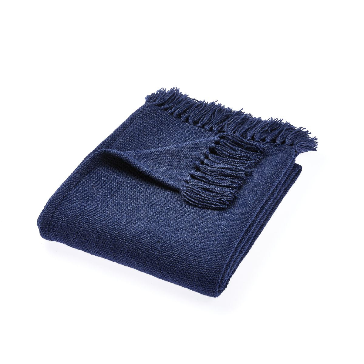 Hug Rug Woven Diamond Throw Navy