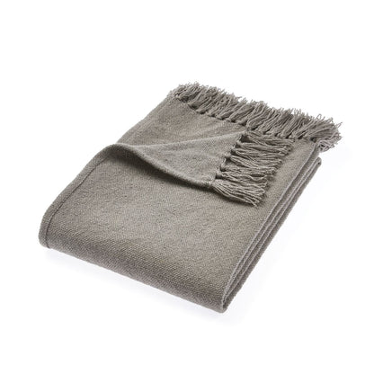 Hug Rug Woven Diamond Throw Warm Grey