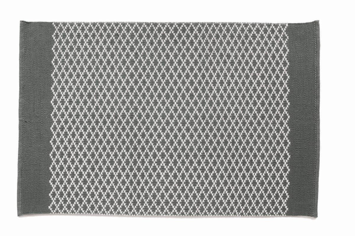 Hug Rug Woven Trellis Rug Warm Grey