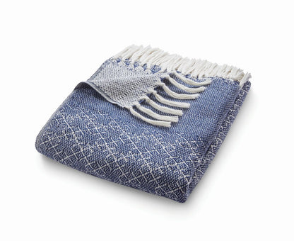 Hug Rug Woven Diamond Throw Navy