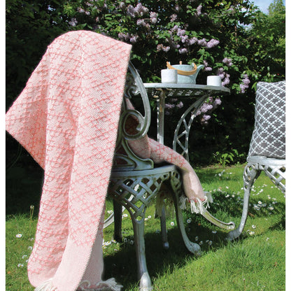 Hug Rug Woven Diamond Throw Rose