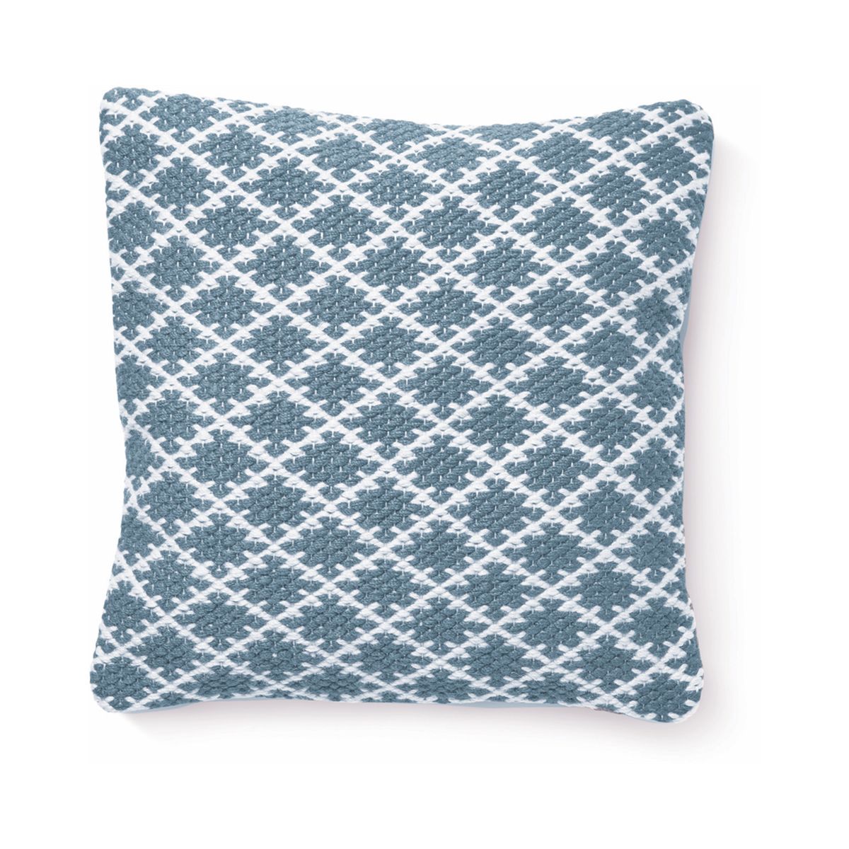 Hug Rug Woven Trellis Throw Denim Blue
