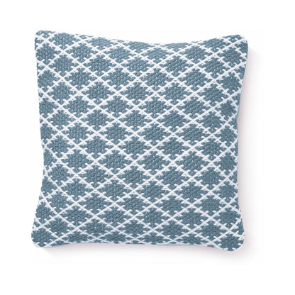 Hug Rug Woven Trellis Throw Denim Blue