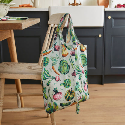 Vegetable Medley Foldable Tote Bag Medium in Multicolour