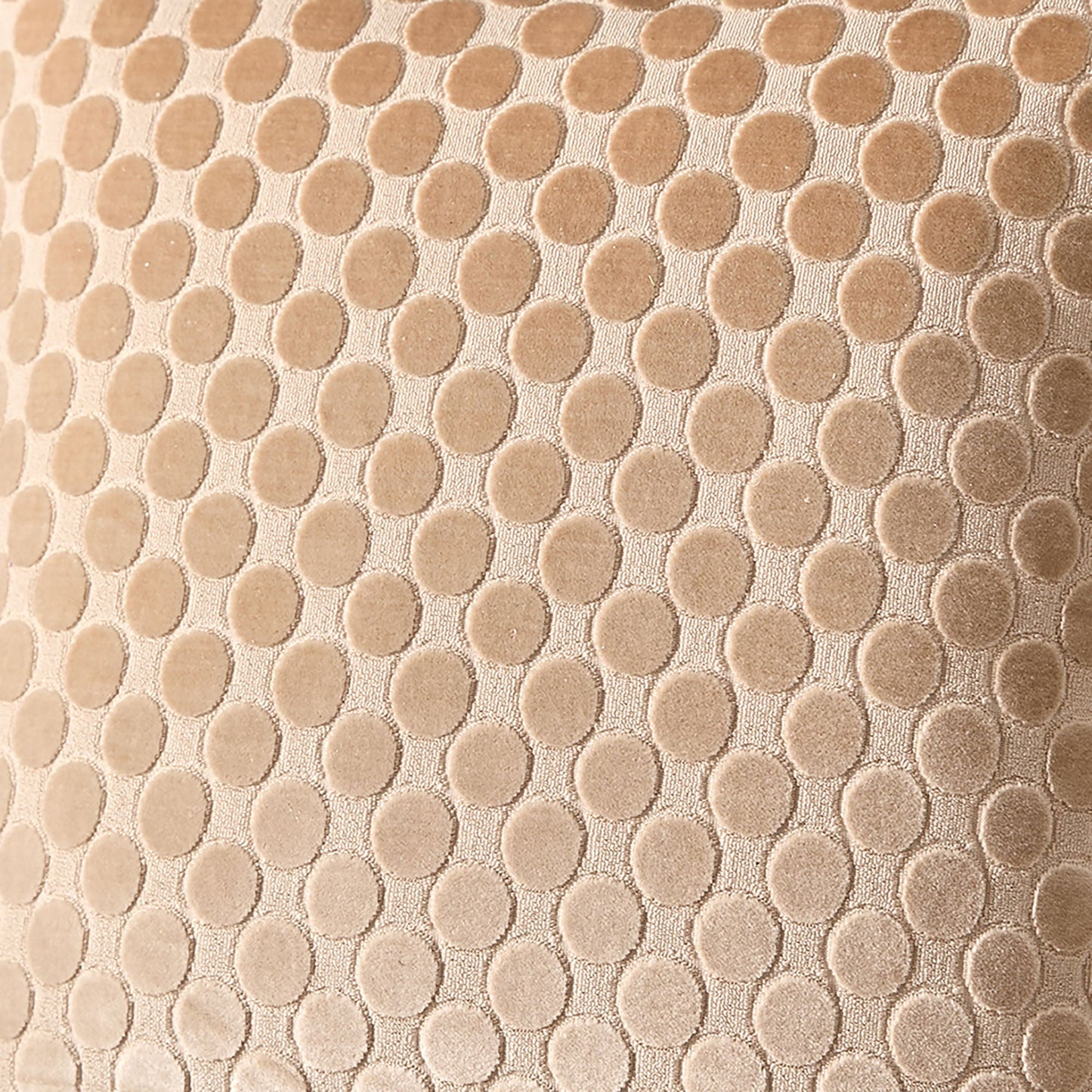 Velvet Spot Cushion in Natural