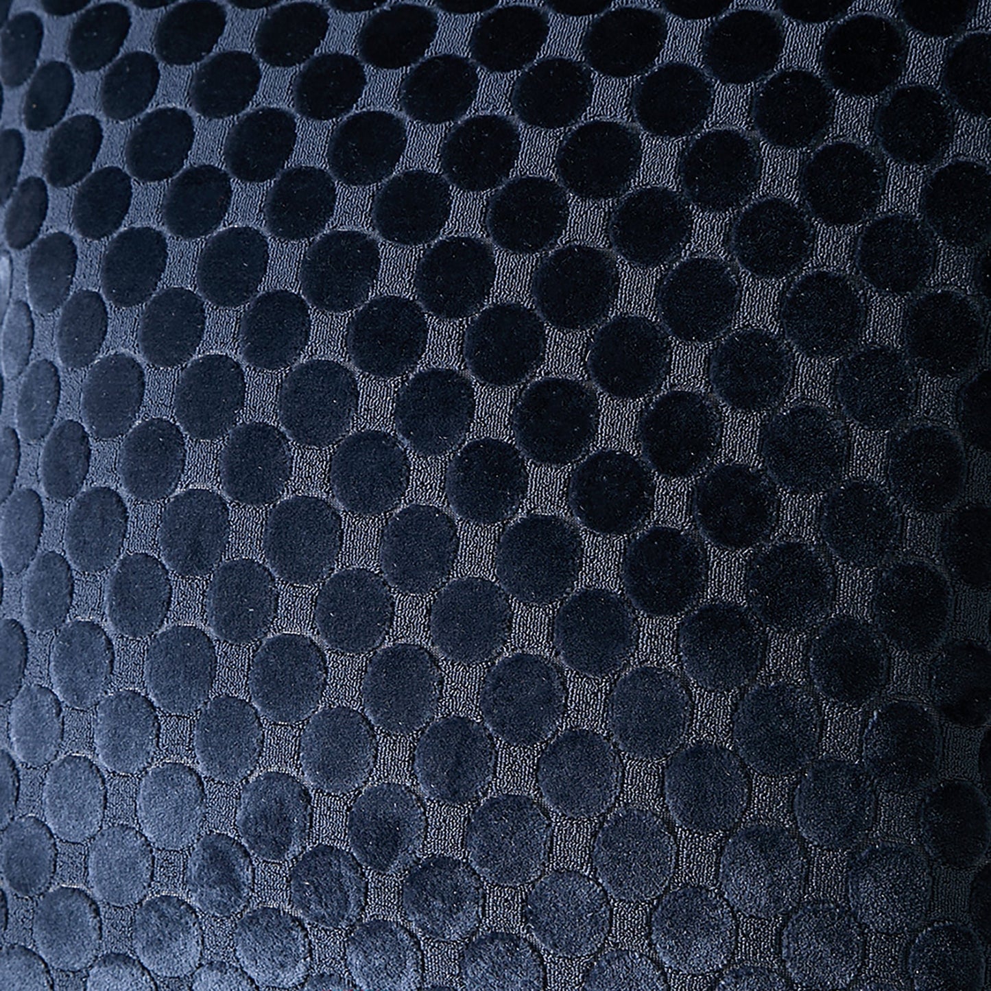 Velvet Spot Cushion in Navy