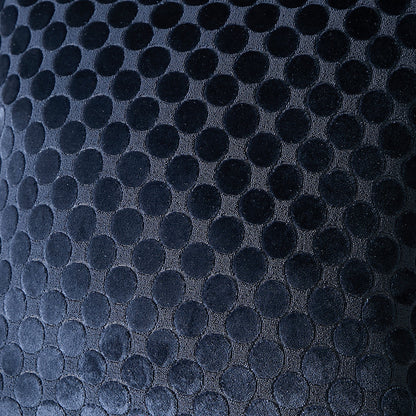 Velvet Spot Cushion in Navy