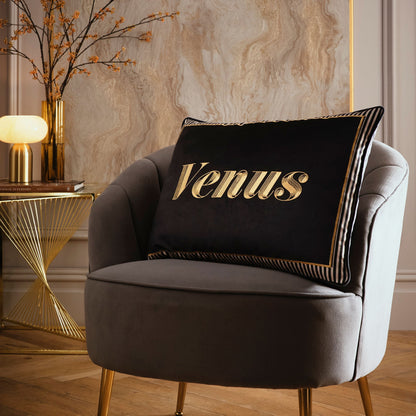Venus Signature Cushion in Black