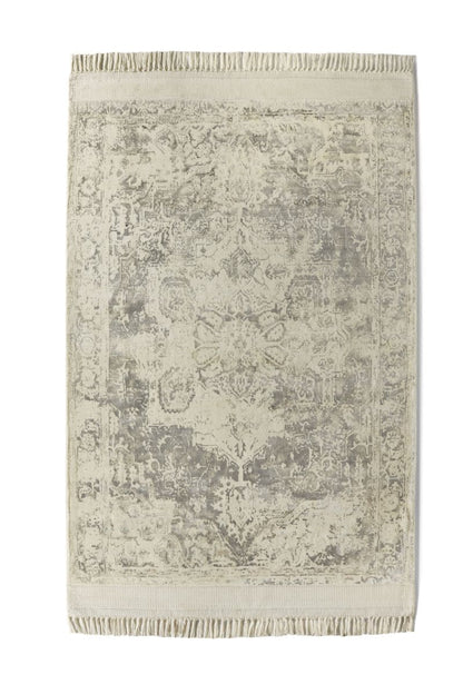 Rug Guru Vintage Fringe Mocha/Oyster