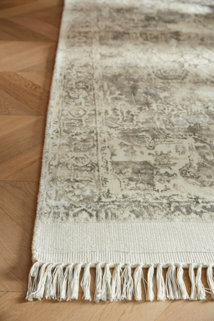 Rug Guru Vintage Fringe Mocha/Oyster