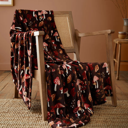 Woodland Dreams Throw in Chocolate
