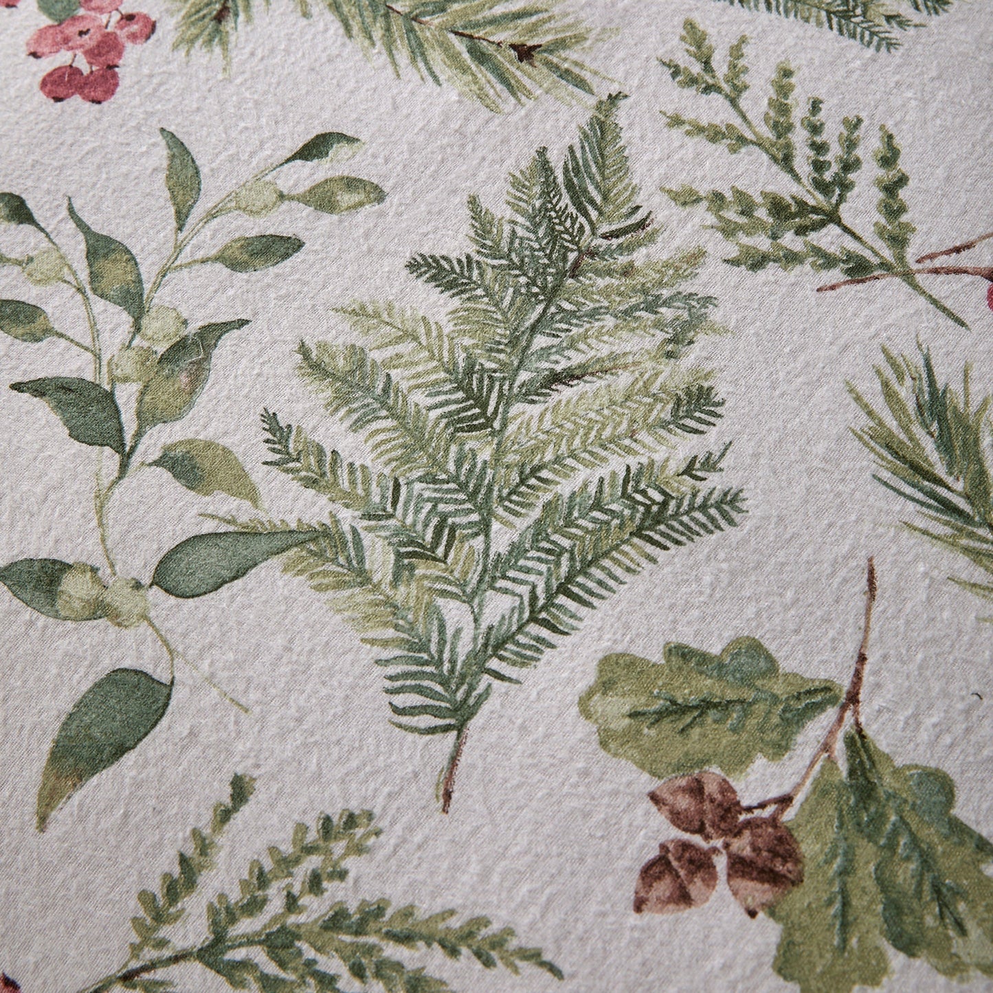 Winter Sprigs Duvet Cover Set in Green