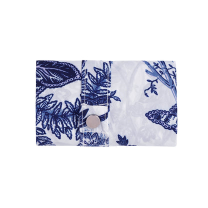 Willow Toile Foldable Tote Bag Medium in Blue