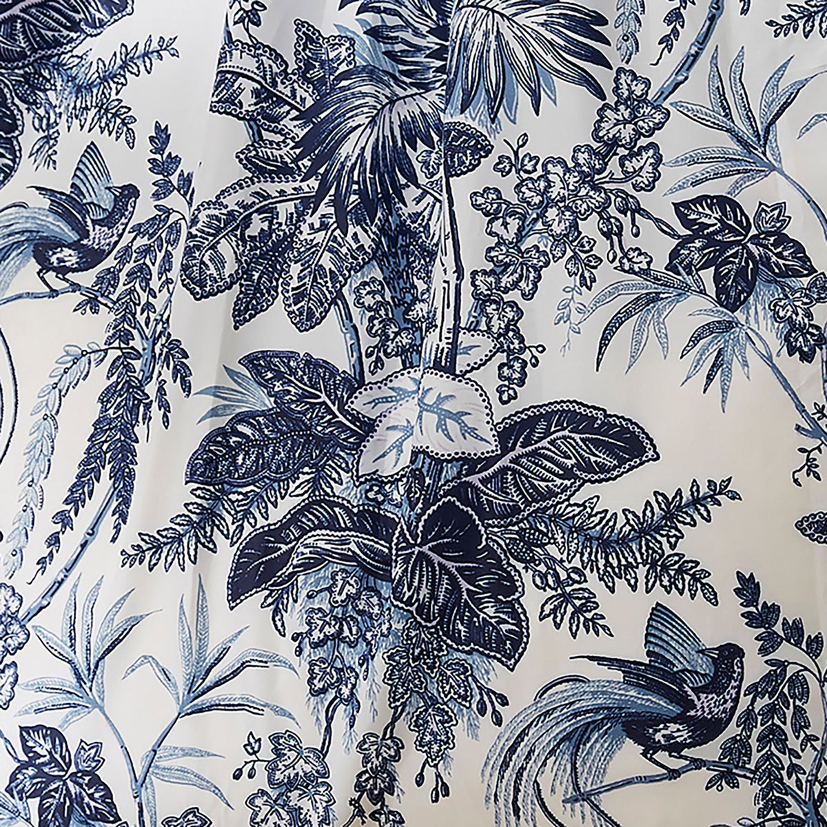 Willow Toile Foldable Tote Bag Medium in Blue