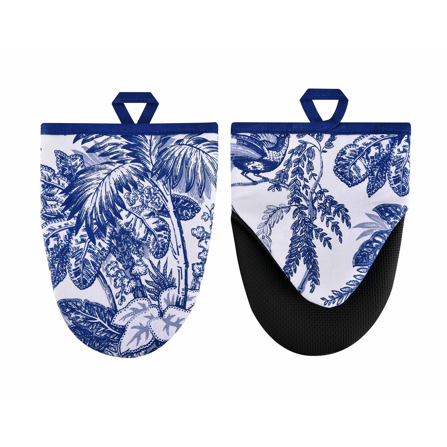 Willow Toile Microwave Mitts Pair