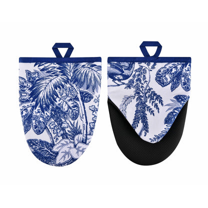 Willow Toile Microwave Mitts Pair