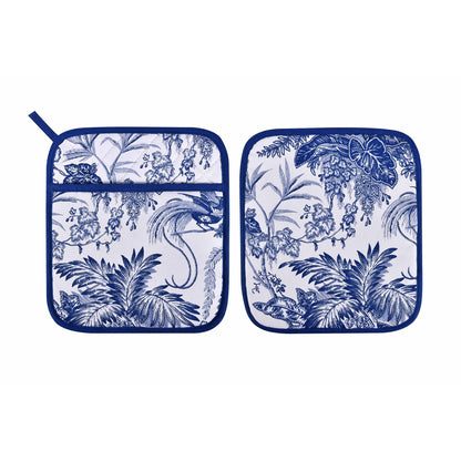 Willow Toile Pot Mitt