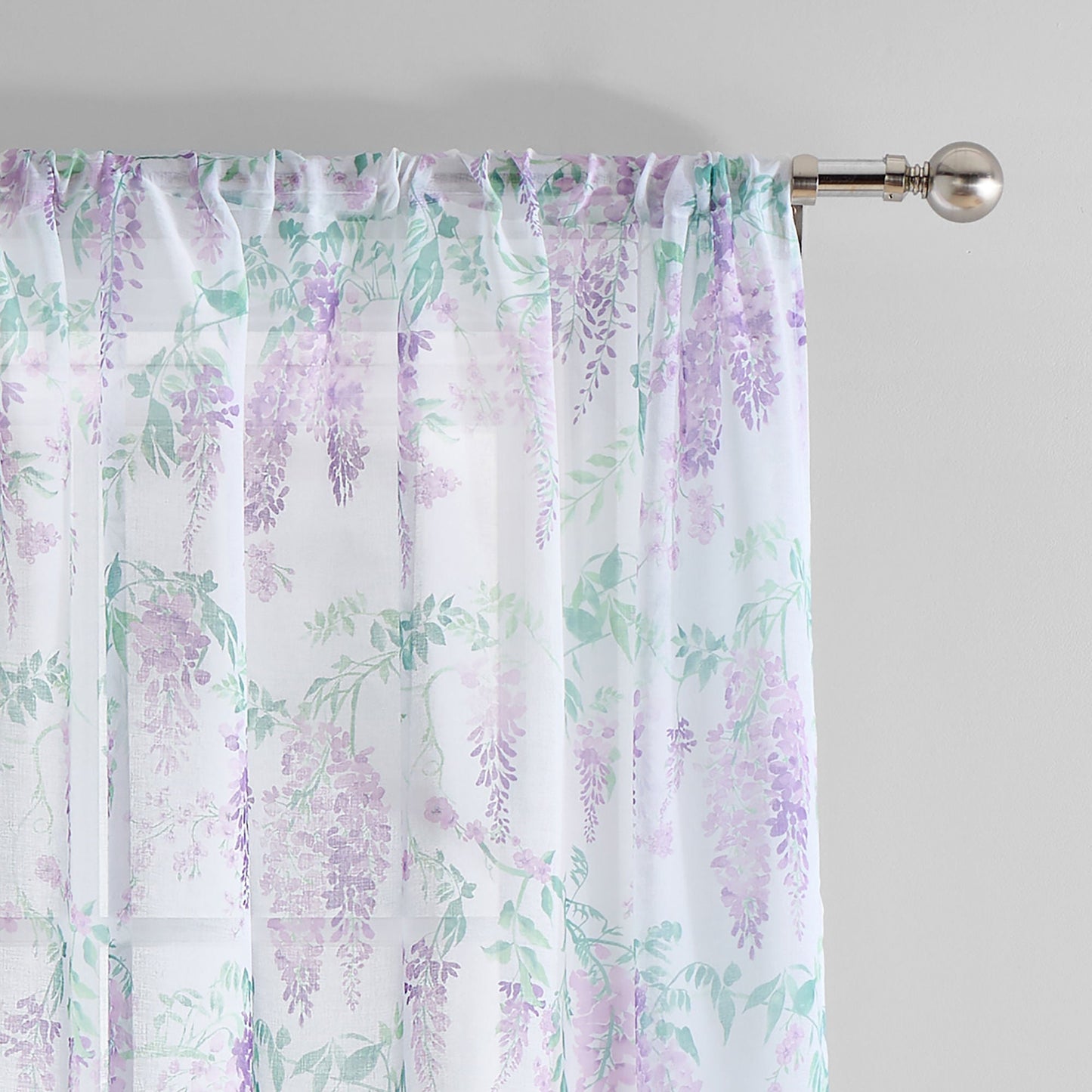 Wisteria Voile Panel in Lilac