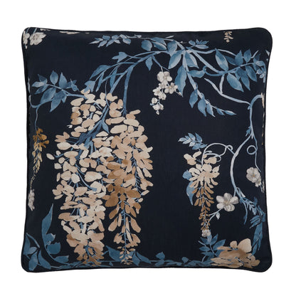 Wisteria Cushion in Navy