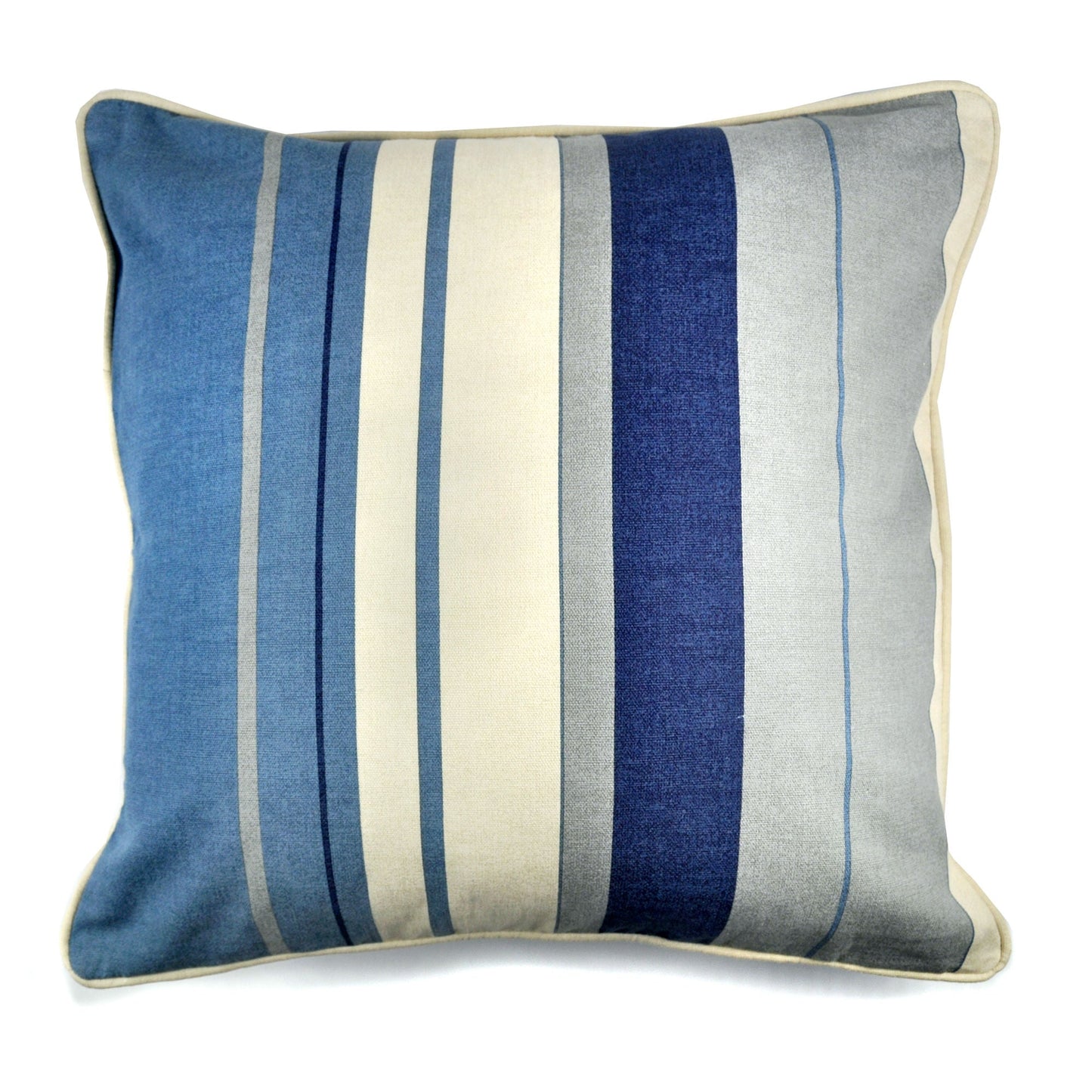 Whitworth Stripe Cushion in Blue