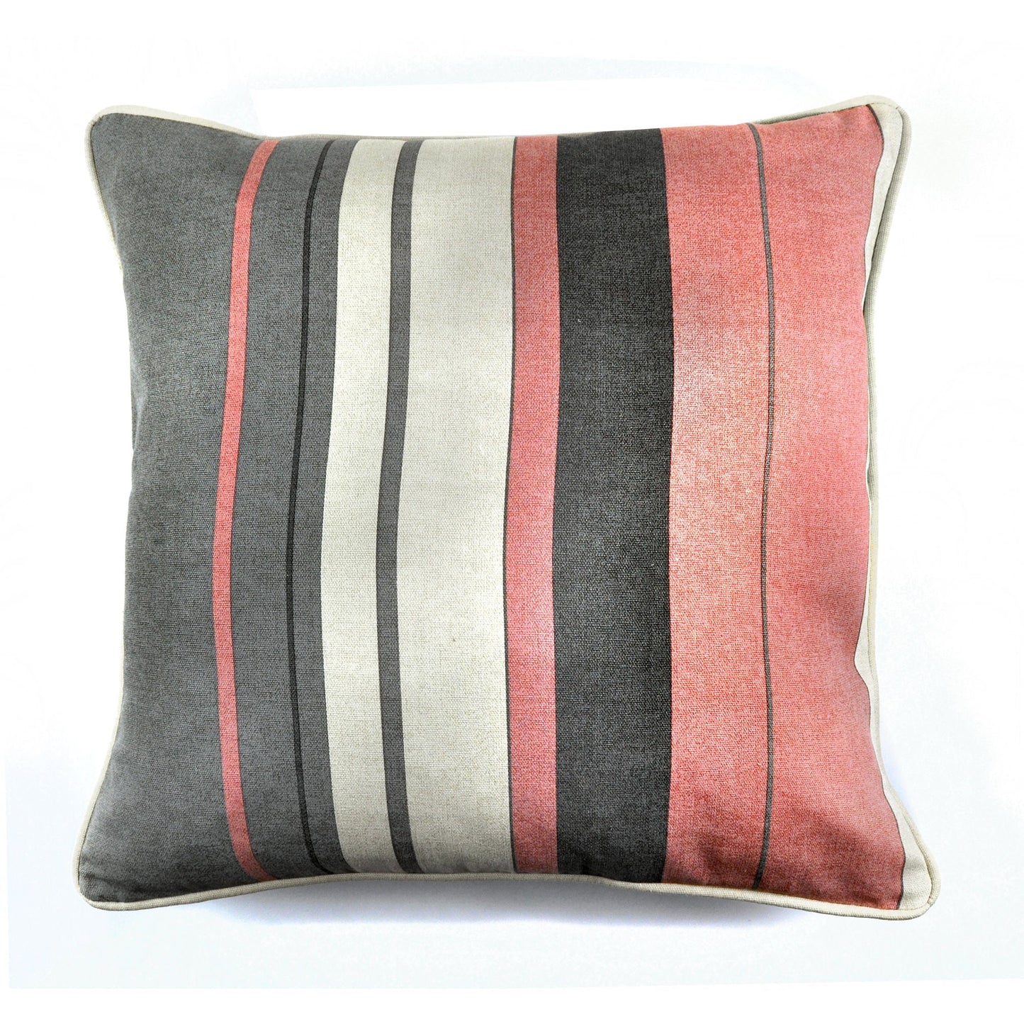 Whitworth Stripe Cushion in Blush