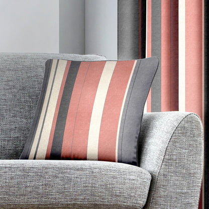 Whitworth Stripe Cushion in Blush