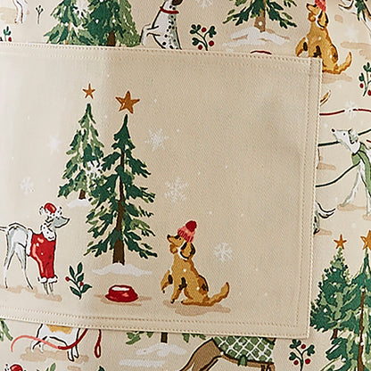 Winter Walkies Cotton Apron