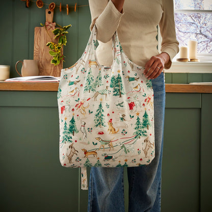 Winter Walkies Foldable Tote Bag Medium
