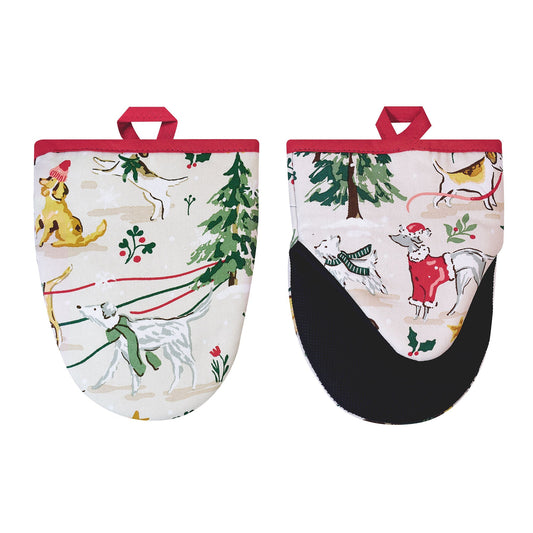 Winter Walkies Microwave Mitts Pair
