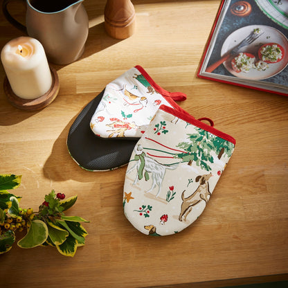 Winter Walkies Microwave Mitts Pair