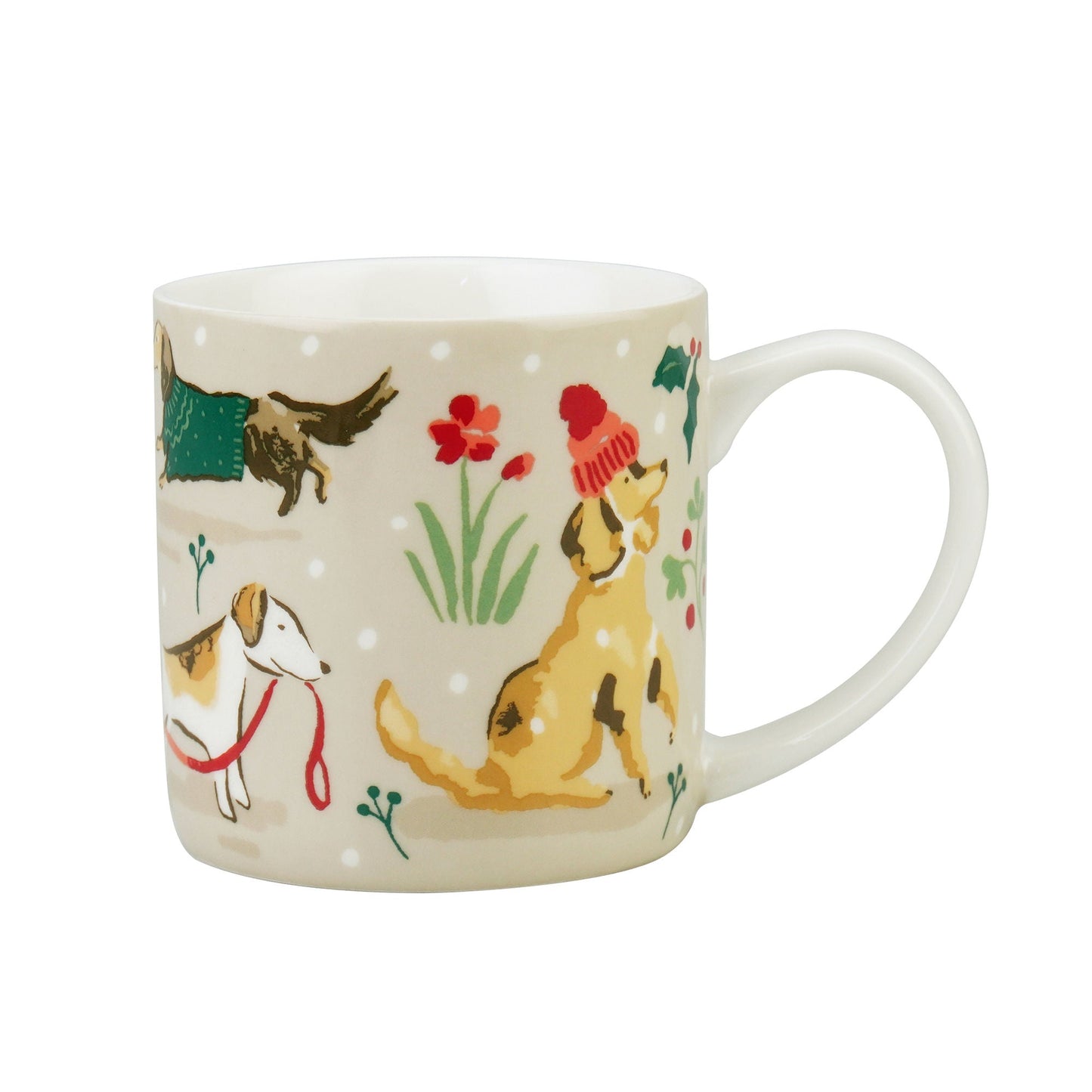 Winter Walkies Bone China Mug