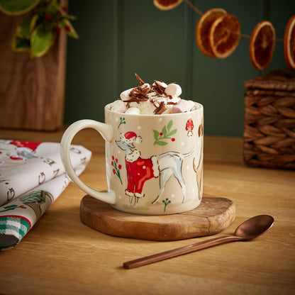 Winter Walkies Bone China Mug
