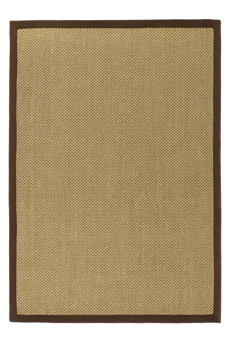 Origins Sisal Rug Warm Natural with Dark Brown Border