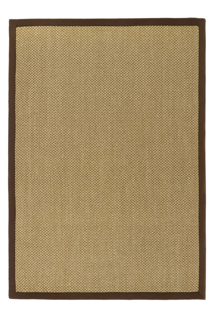 Origins Sisal Rug Warm Natural with Dark Brown Border