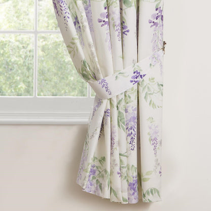Wisteria Pencil Pleat Curtains in Lilac